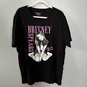 Black Britney Spears Graphic T-Shirt